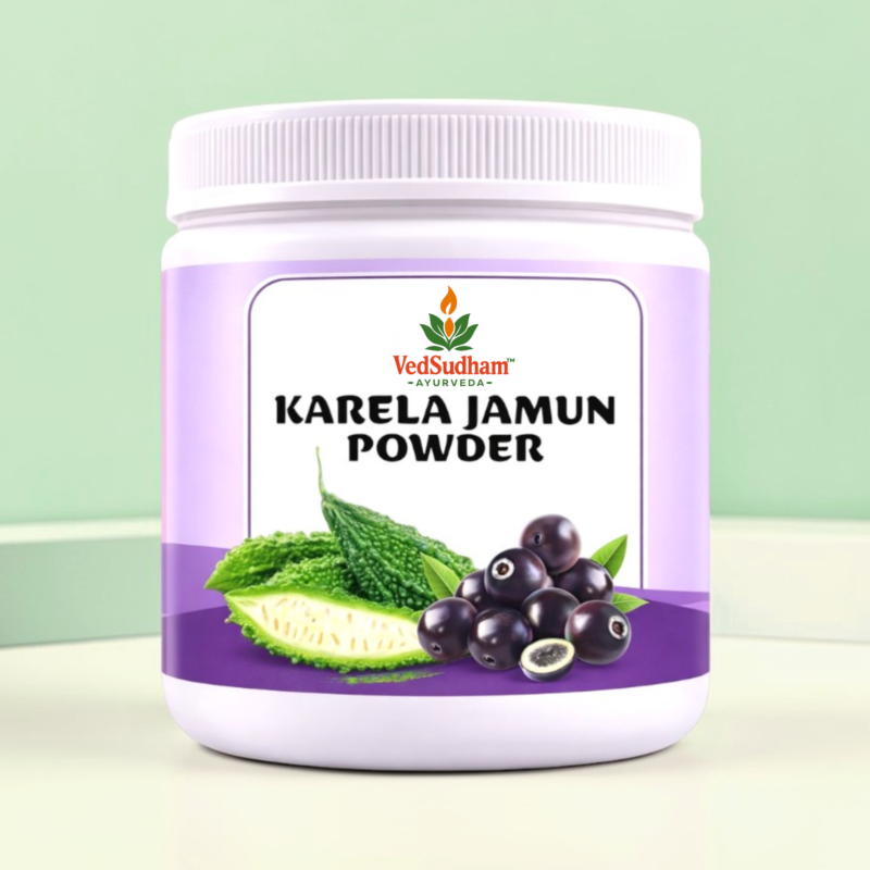 VedSudham Karela Jamun Powder with 10 Traditional Herbs - 200 GM