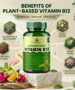 VedSudham Plant-Based Vitamin B12 Supplement with Moringa | Nerve Health Support | 60 Vegetarian Capsules - Image 3