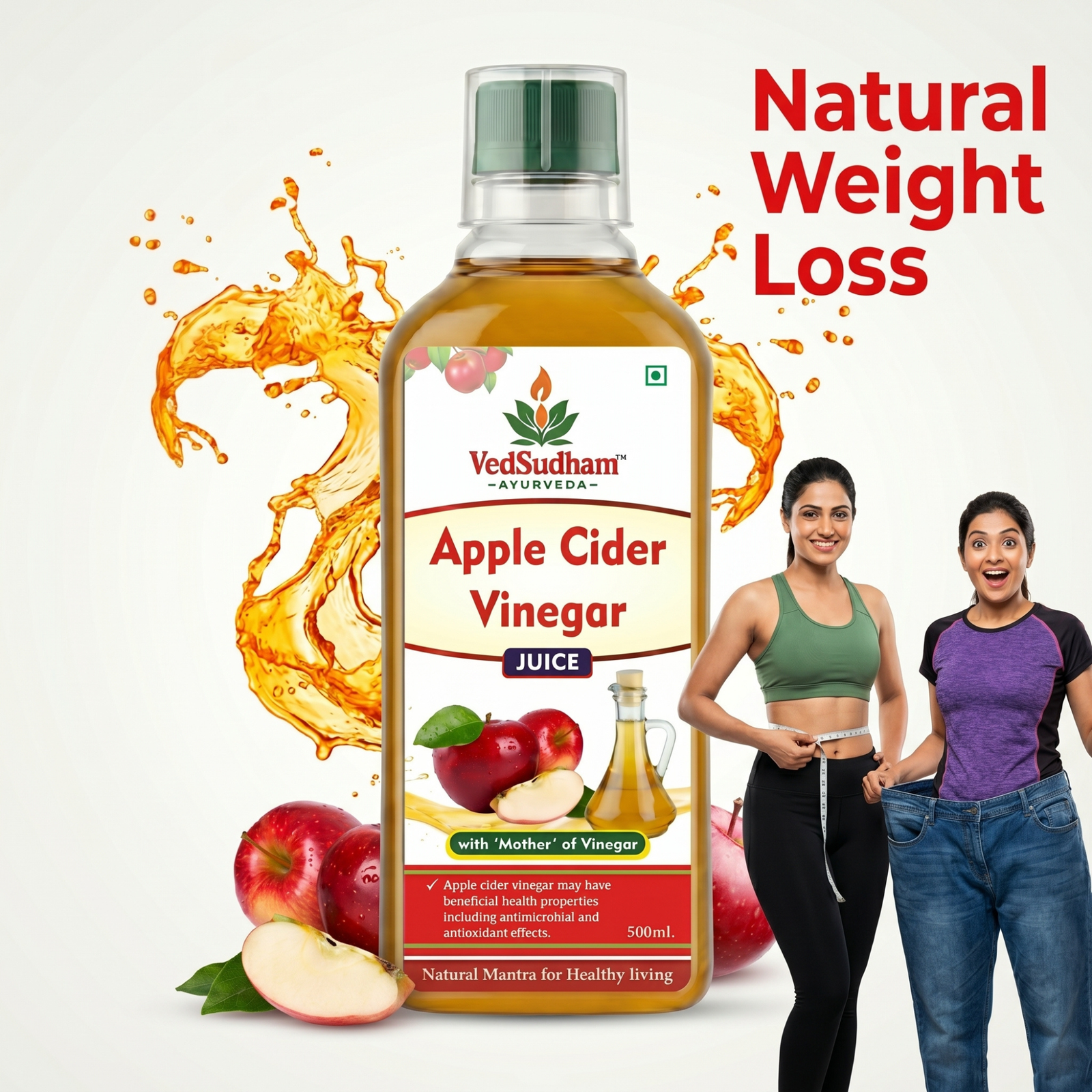 Apple Cider Vinegar with Mother | Raw & Unfiltered | 500 ml