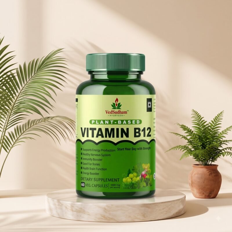 VedSudham Plant-Based Vitamin B12 Capsule.